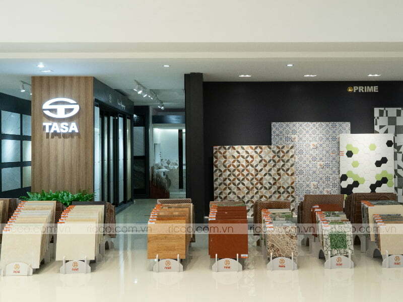 Minh Hải Plaza phân phối nhiều hãng gạch nội địa nổi tiếng như: Prime, Tasa